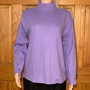 NWOT Vintage Studio Works Mock Neck Knit Top Size XL